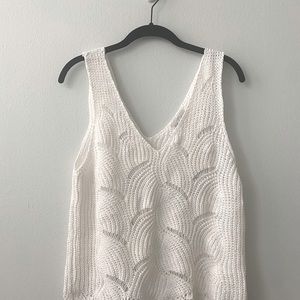 NWT White Sweater Tank
